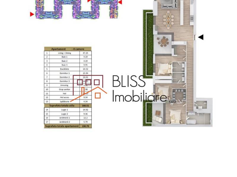 Apartment for Rent Baneasa | Sisesti | Jandarmerie | Straulesti | Sector 1, Bucharest - 3 Bedroom - ID:121823 | Bliss Imobiliare / Photo 9 - BLISS Imobiliare