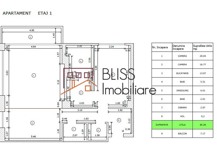 Apartment for Sale Iancu Nicolae | Pipera, Bucharest / Ilfov - 1 Bedroom - ID:123122 | Bliss Imobiliare / Photo 7 - BLISS Imobiliare