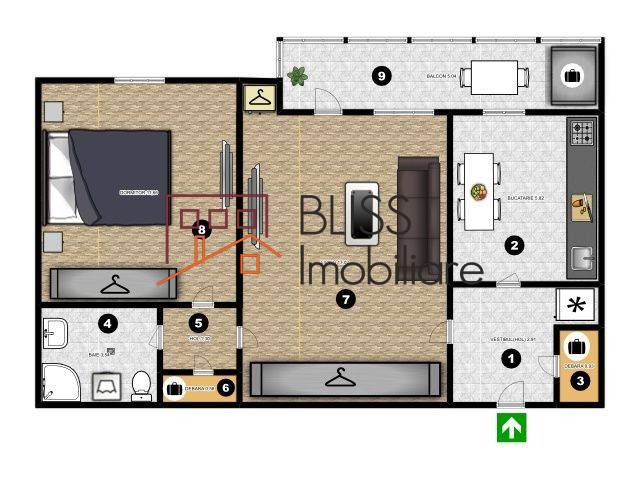 Apartament 2 Camere Zona Piata Chibrit | Bliss Imobiliare / Photo 11 - BLISS Imobiliare