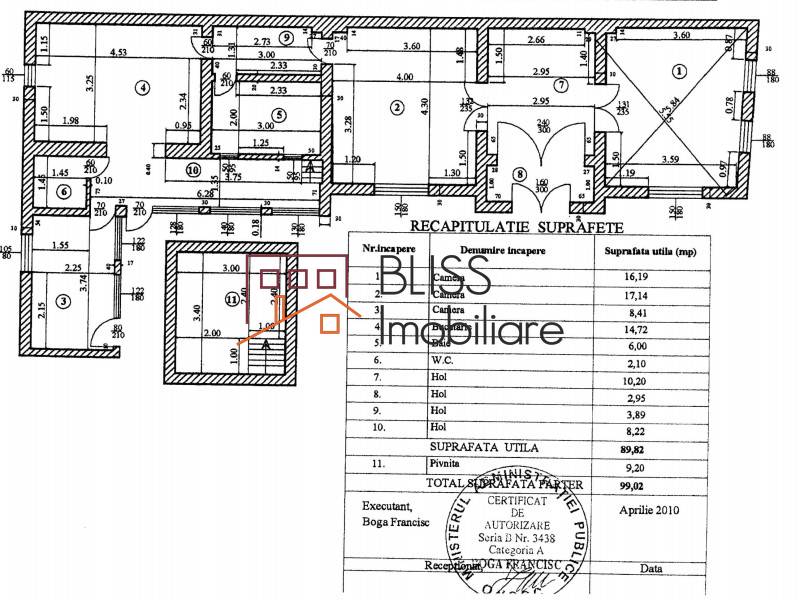 House for Sale Tudor Vladimirescu, Bucharest - 3 Bedroom - ID:82794 | Bliss Imobiliare / Photo 18 - BLISS Imobiliare