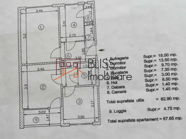 Apartament 3 Camere Thedor Pallady | Bliss Imobiliare / Photo 8 - BLISS Imobiliare